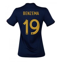 Frankrike Karim Benzema #19 Hjemmedrakt Dame VM 2022 Kortermet
